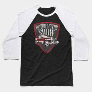 Retro Motor Show Baseball T-Shirt